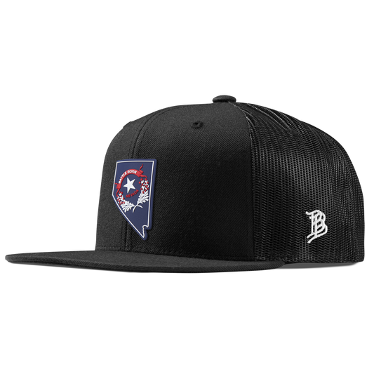 Nevada Patriot Series Flat Trucker Black