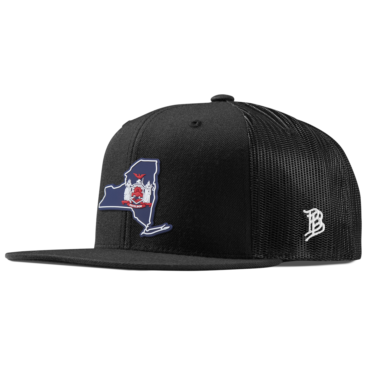 New York Patriot Series Flat Trucker Black