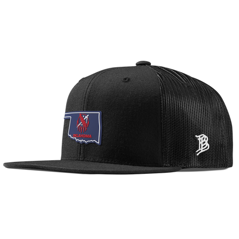 Oklahoma Patriot Series Flat Trucker Black