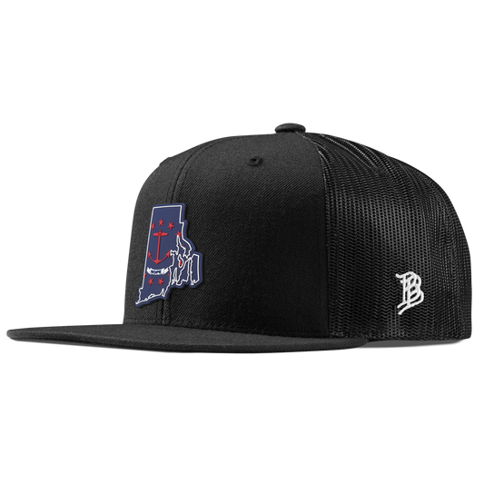 Rhode Island Patriot Series Flat Trucker Black