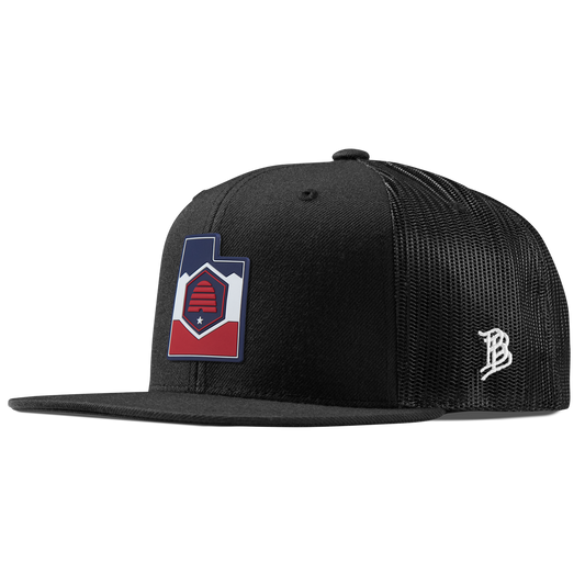 Utah Patriot Series Flat Trucker Black