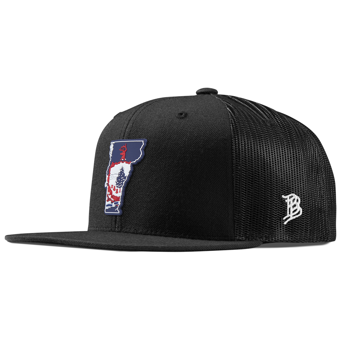 Vermont Patriot Series Flat Trucker Black