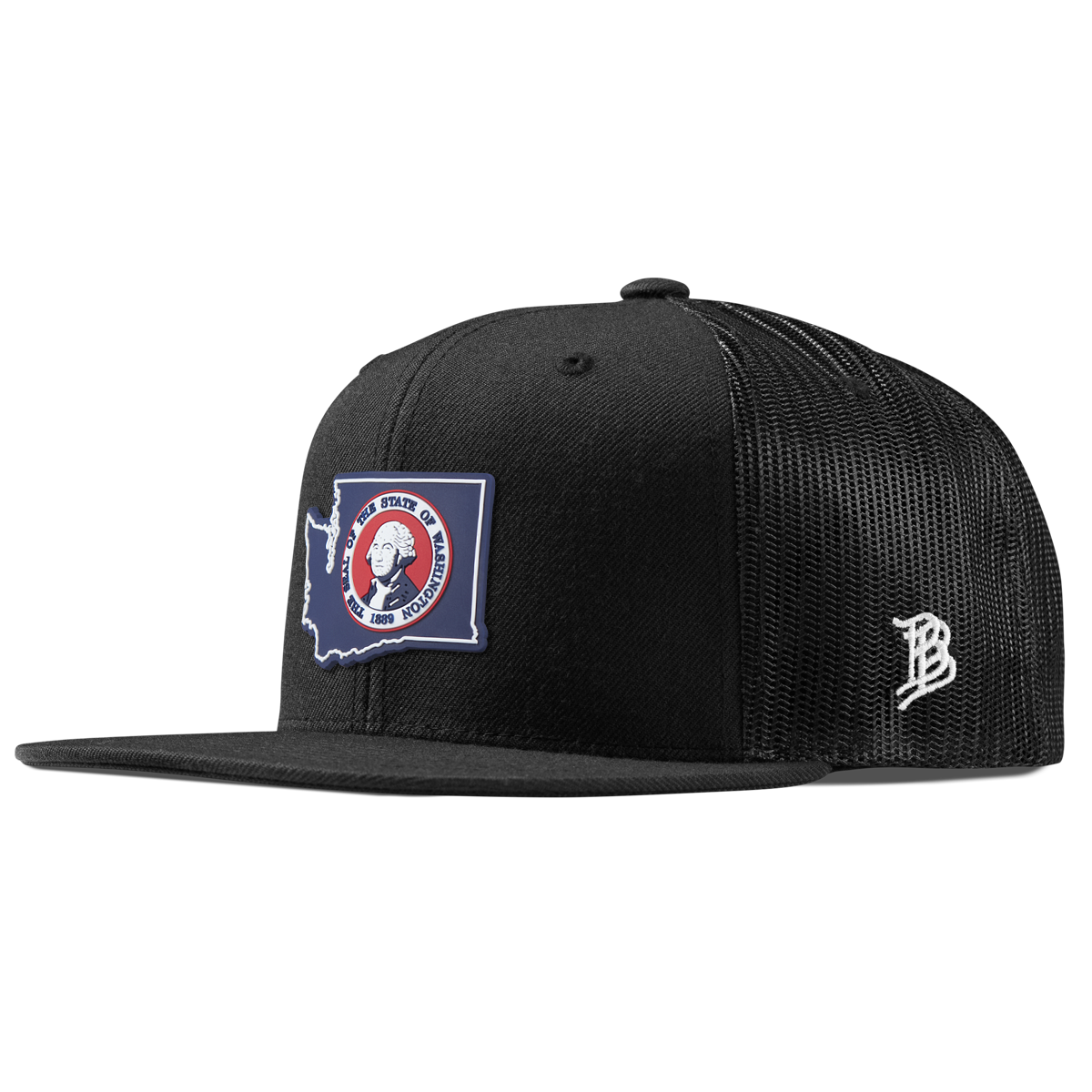 Washington Patriot Series Flat Trucker Black