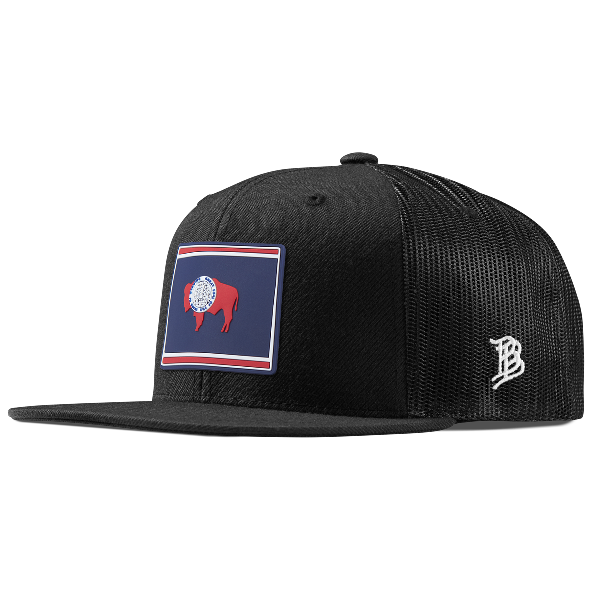 Wyoming Patriot Series Flat Trucker Black