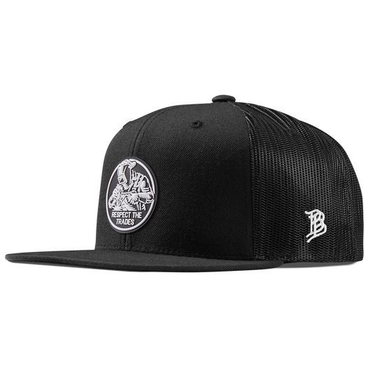 Respect The Trades Welder Flat Trucker Black