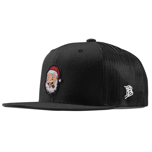 Santa PVC Flat Trucker Black