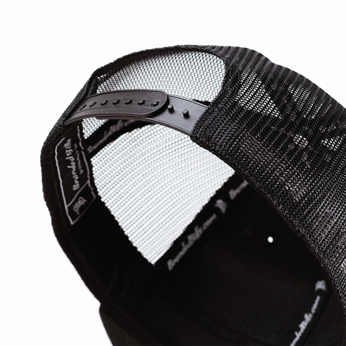 Bare Flat Trucker Black Snap 