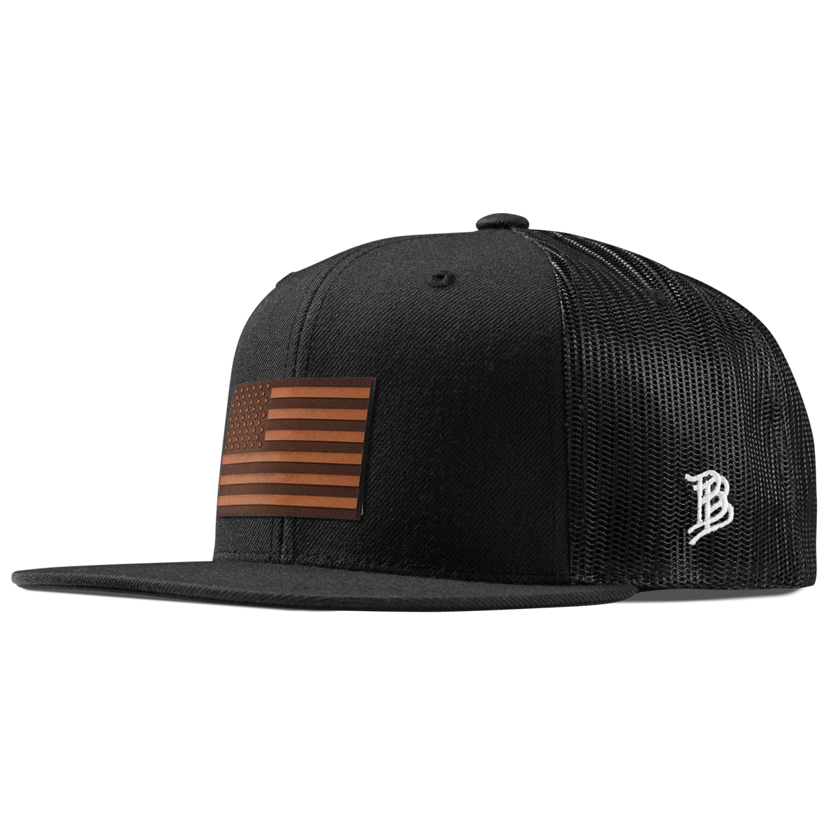 Old Glory Flat Trucker Black