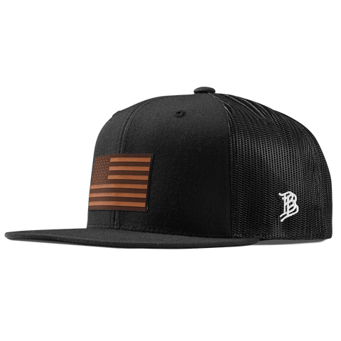 Old Glory Flat Trucker Black