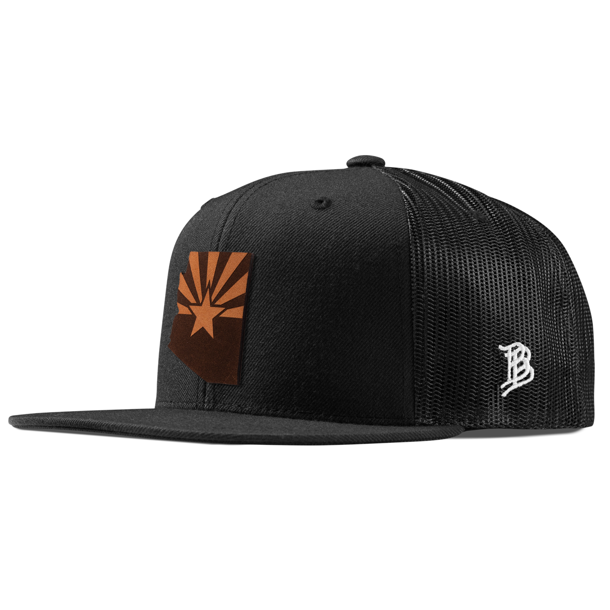 Arizona 48 Flat Trucker Black