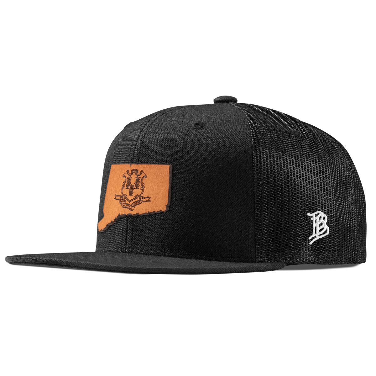 Connecticut 5 Flat Trucker Black
