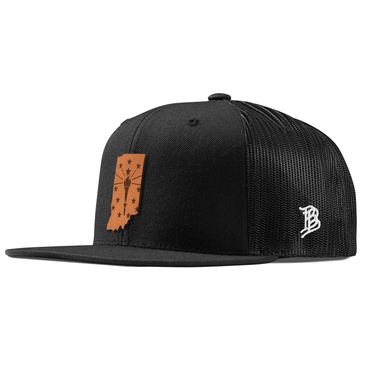 Indiana 19 Flat Trucker Black