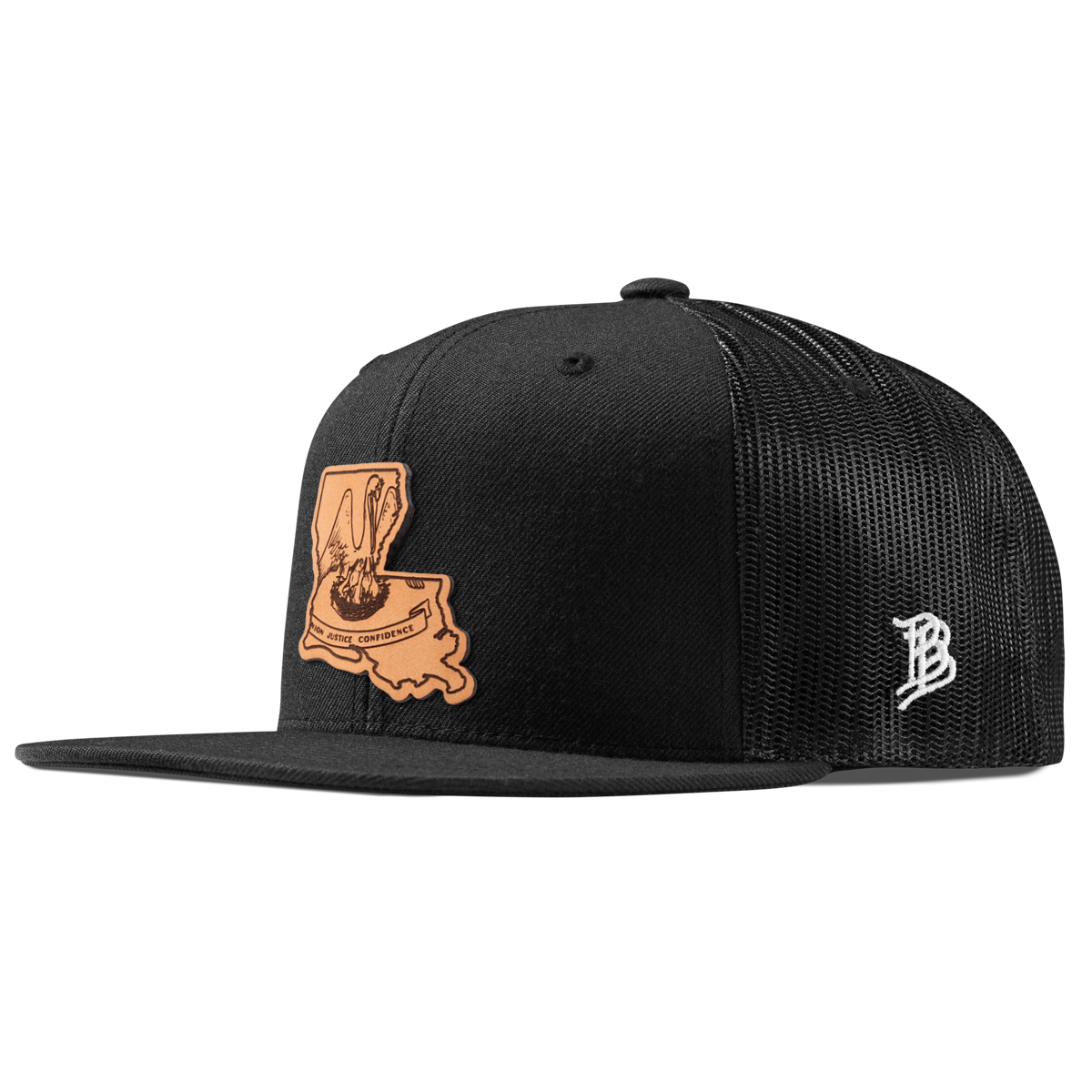 Louisiana 18 Flat Trucker Black