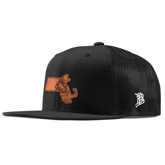 Massachusetts 6 Flat Trucker Black