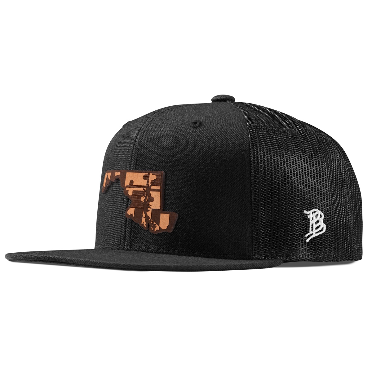 Maryland 7 Flat Trucker Black