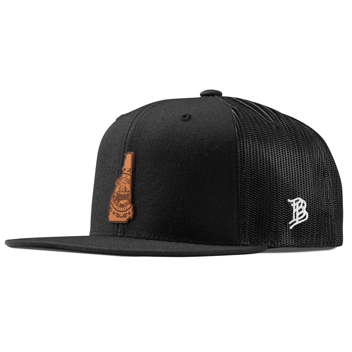 New Hampshire 9 Flat Trucker Black