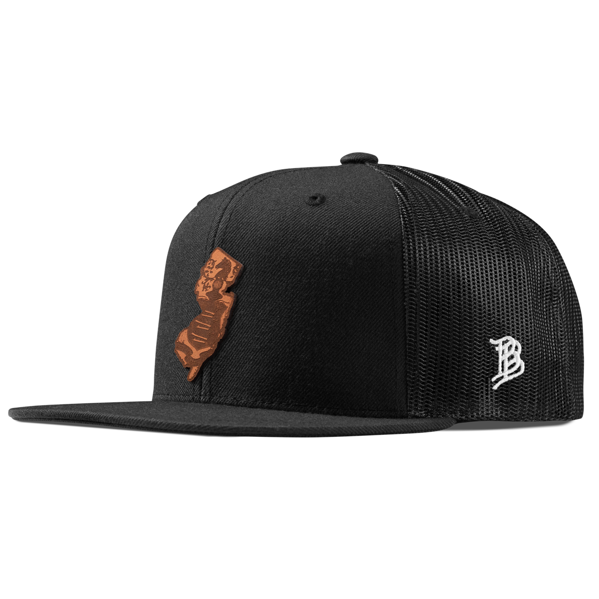 New Jersey 3 Flat Trucker Black