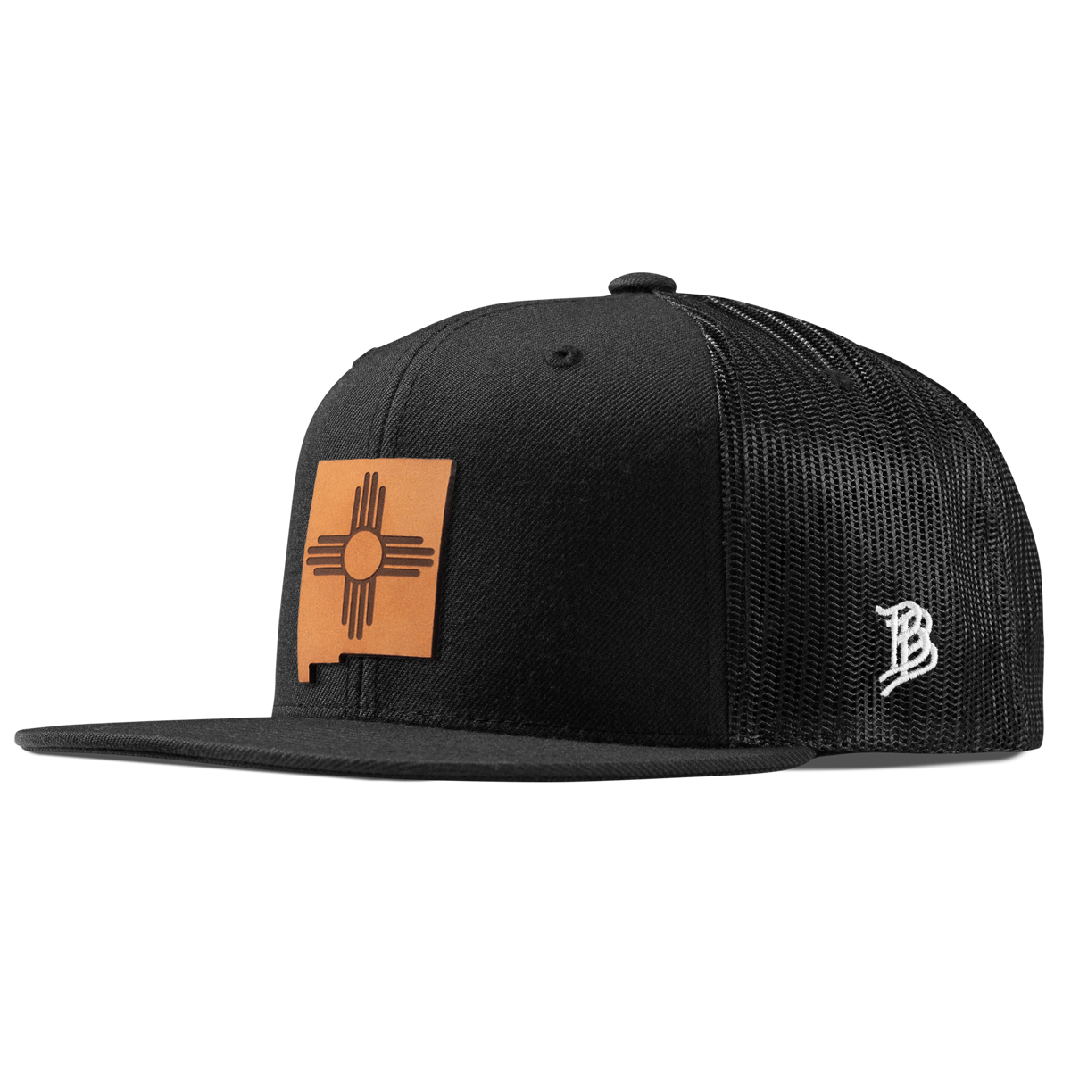 New Mexico 47 Flat Trucker Black