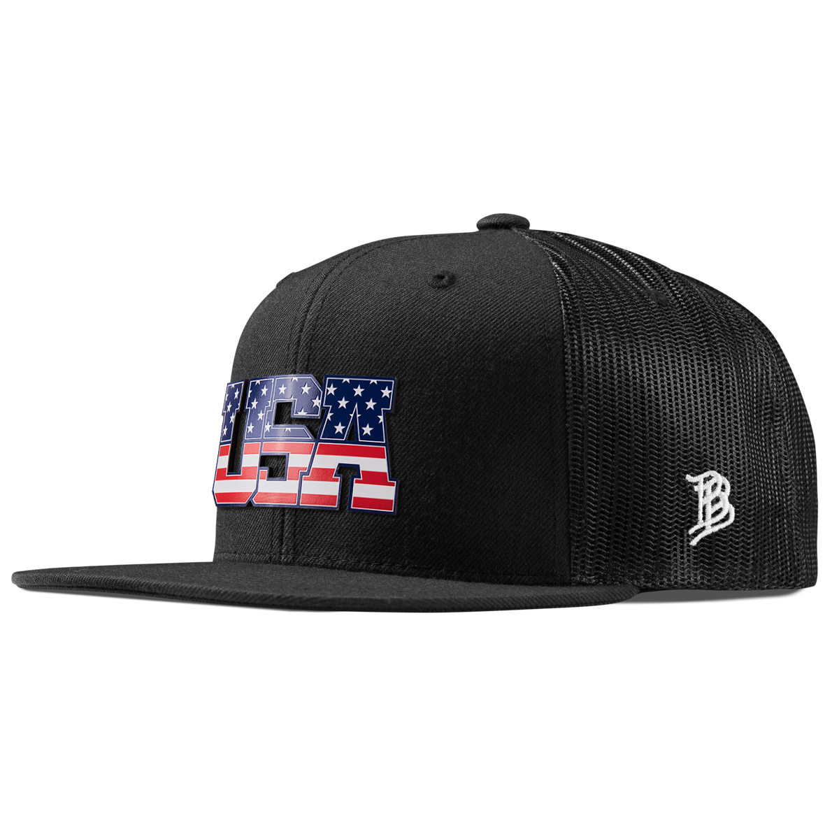 USA Tradition Flat Trucker Black