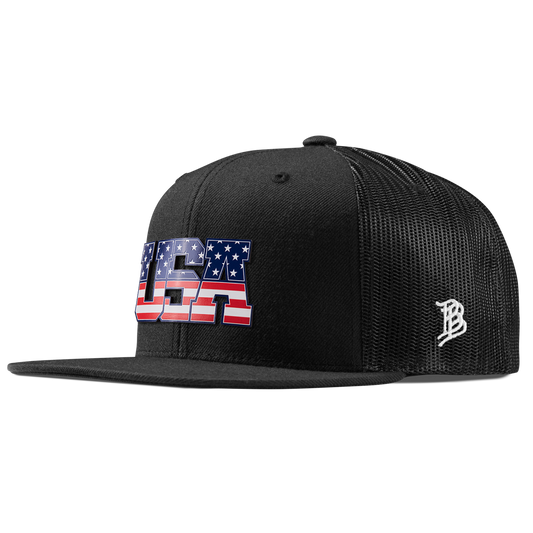 USA Tradition Flat Trucker Black