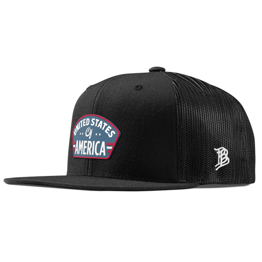 United States of America Badge Flat Trucker