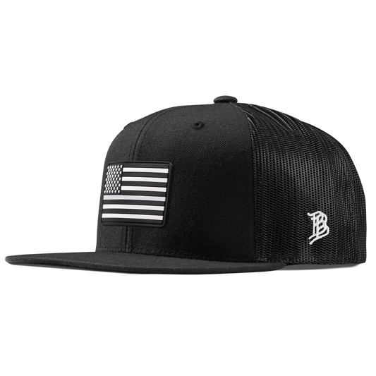 Vintage Old Glory Flat Trucker Black