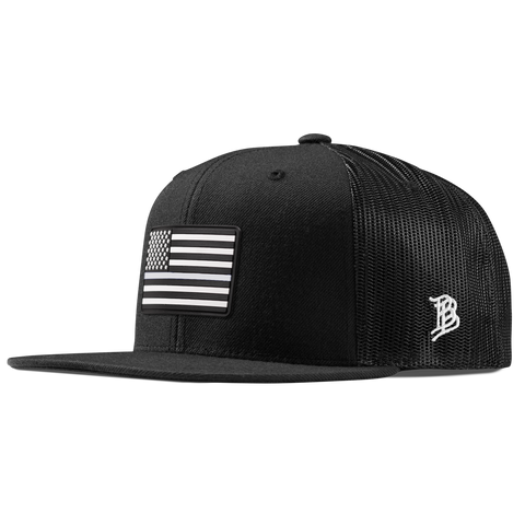 Vintage Old Glory Flat Trucker Black