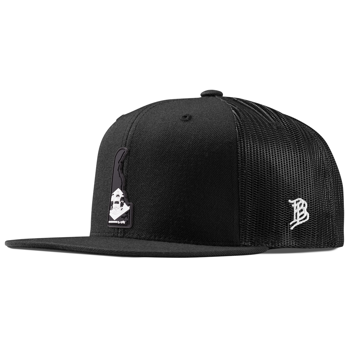 Delaware Vintage Flat Trucker  Black