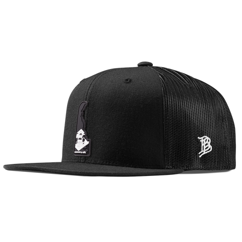 Delaware Vintage Flat Trucker  Black