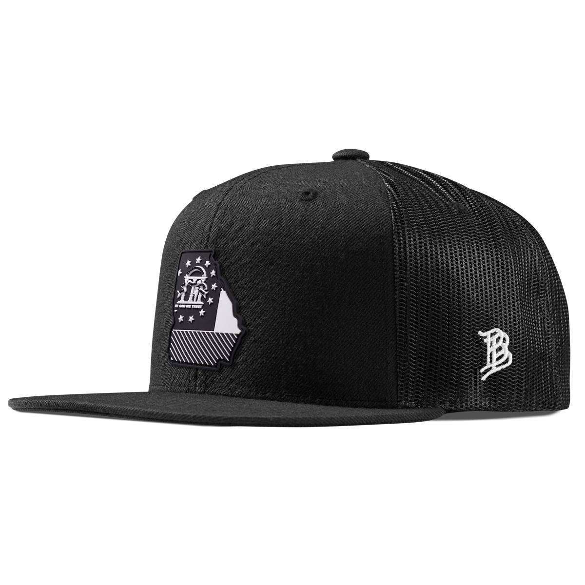 Georgia Vintage Flat Trucker  Black