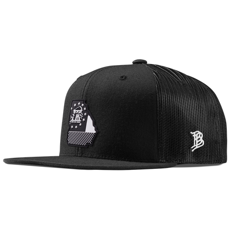 Georgia Vintage Flat Trucker  Black