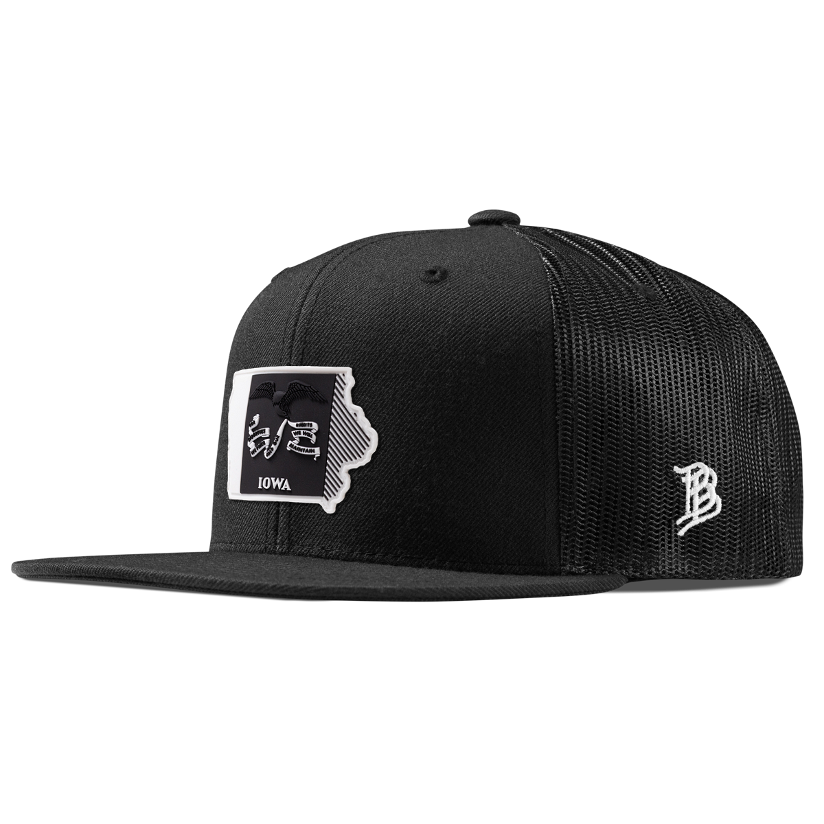 Iowa Vintage Flat Trucker  Black