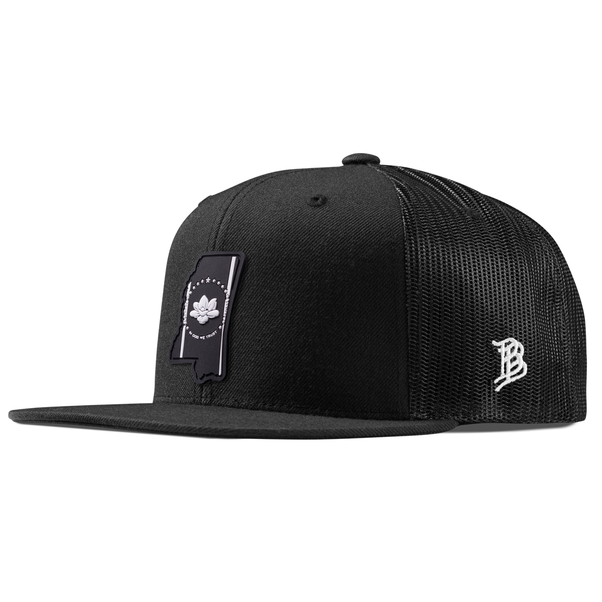 Mississippi Vintage Flat Trucker  Black