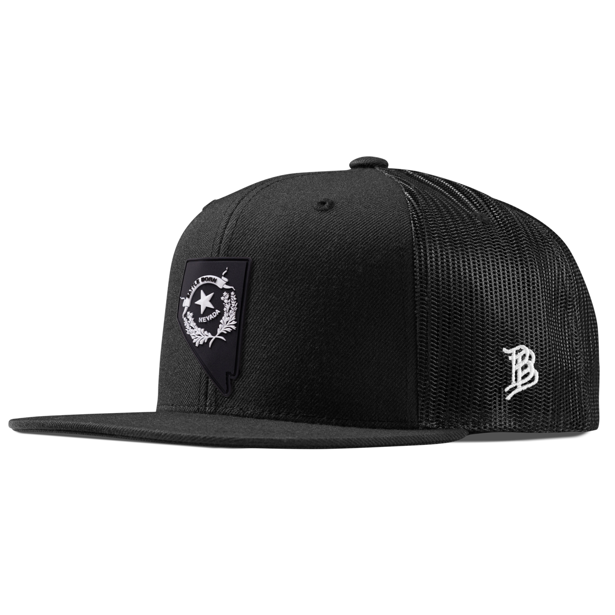 Nevada Vintage Flat Trucker  Black