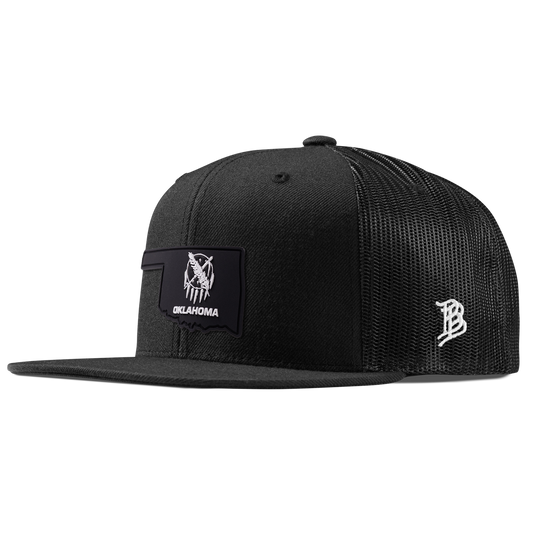 Oklahoma Vintage Flat Trucker  Black