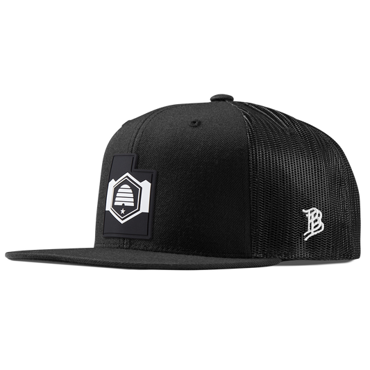 Utah Vintage Flat Trucker  Black