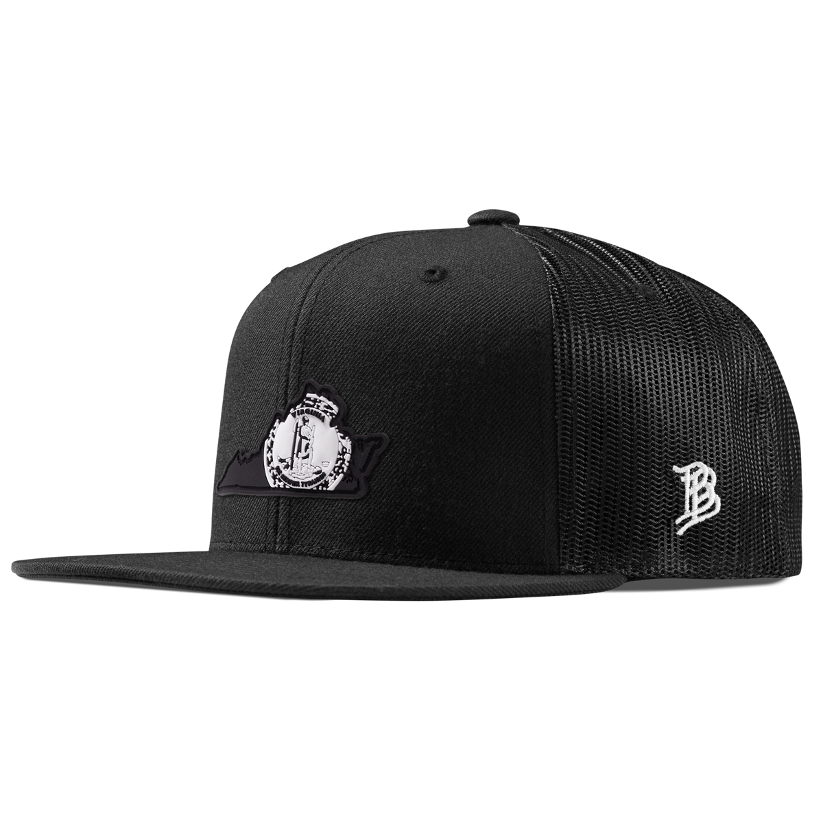 Virginia Vintage Flat Trucker  Black