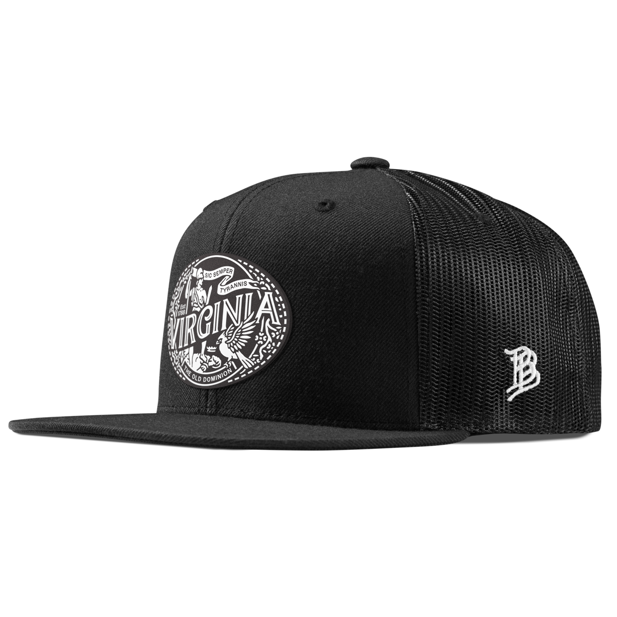 Virginia Traveler Flat Trucker Black