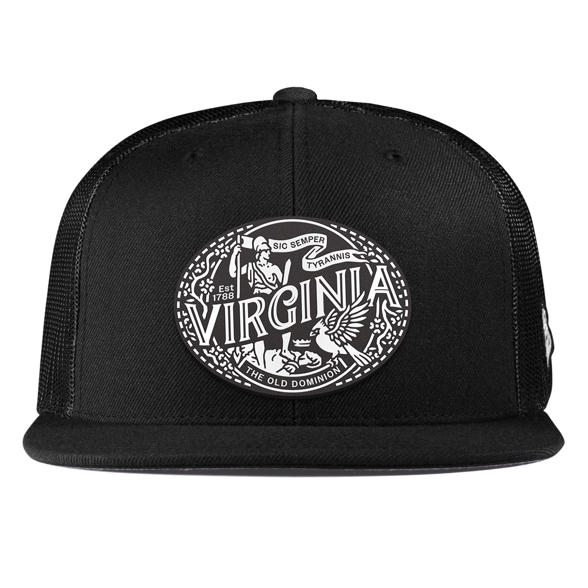Virginia Traveler Flat Trucker Black