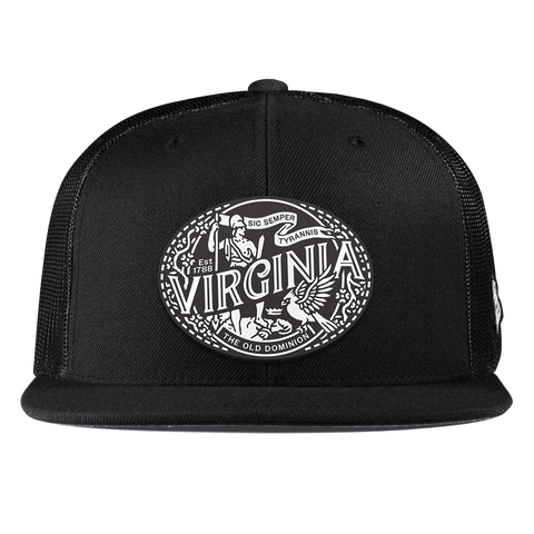 Virginia Traveler Flat Trucker Black