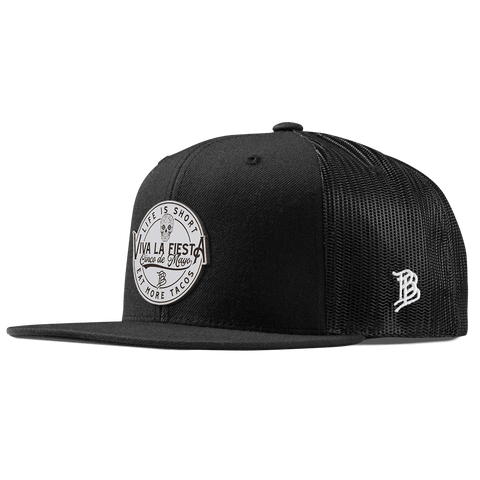 Branded Fiesta Flat Trucker Black 