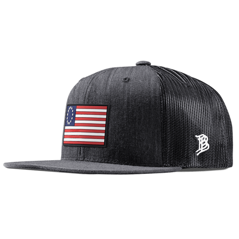 1776 PVC Flat Trucker Charcoal