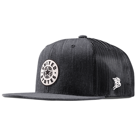 Anthem PVC Flat Trucker Charcoal