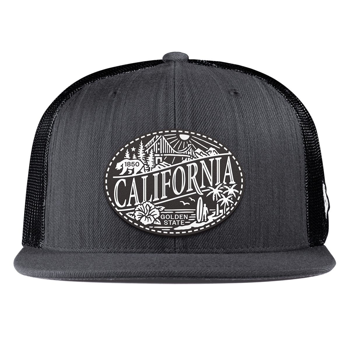 California Traveler Flat Trucker Charcoal