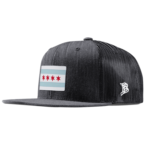 Chicago Flag Flat Trucker Charcoal 