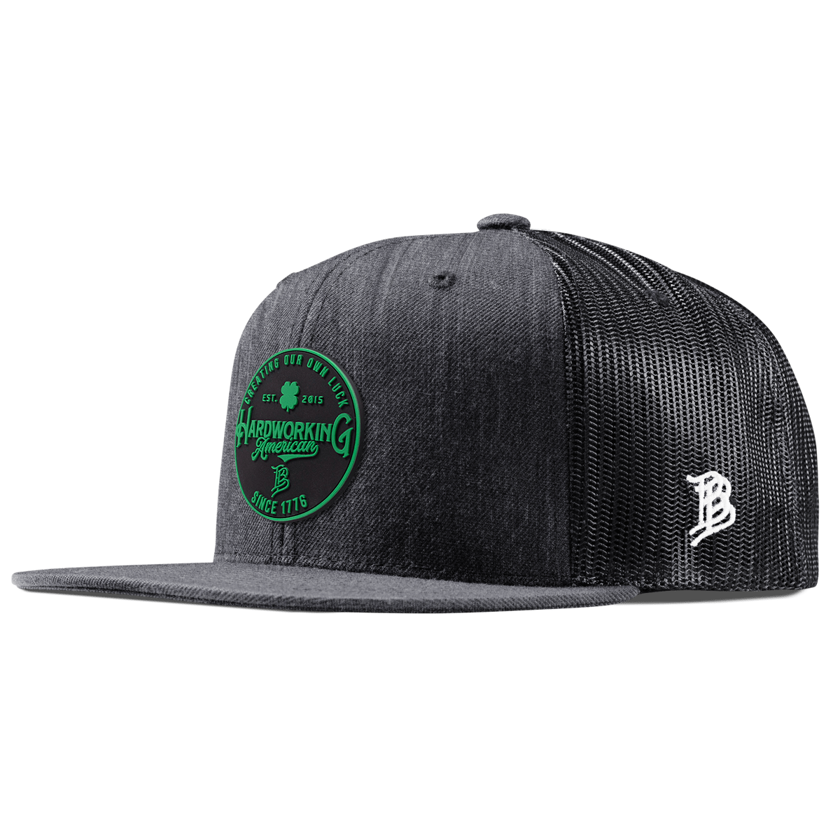 Create Your Luck Flat Trucker Charcoal