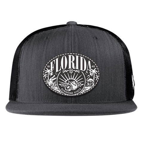 Florida Traveler Flat Trucker Charcoal