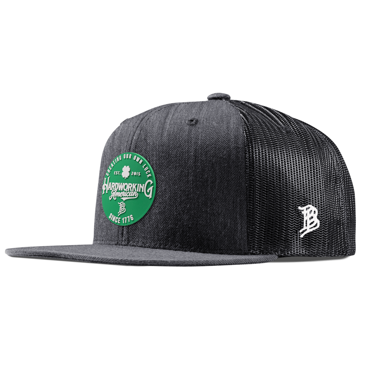 Get The Green Flat Trucker Charcoal
