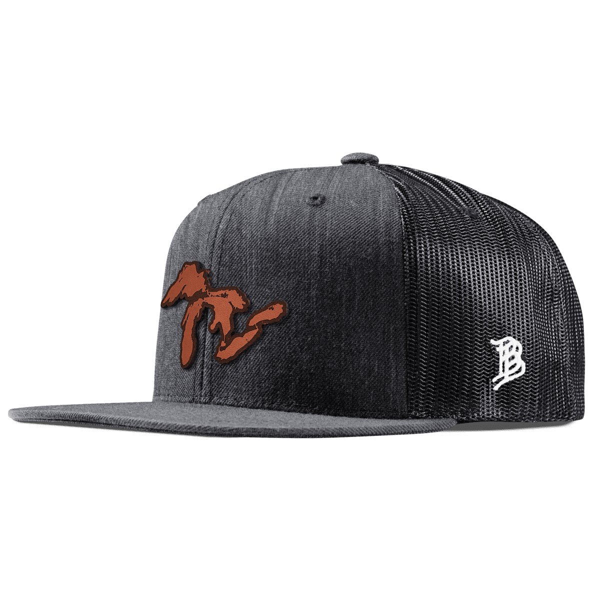 The Great Lakes Flat Trucker Charcoal