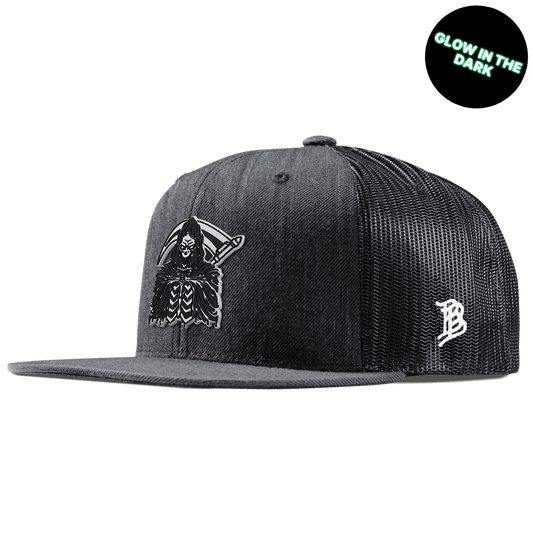 Grim Reaper Glow Flat Trucker Charcoal